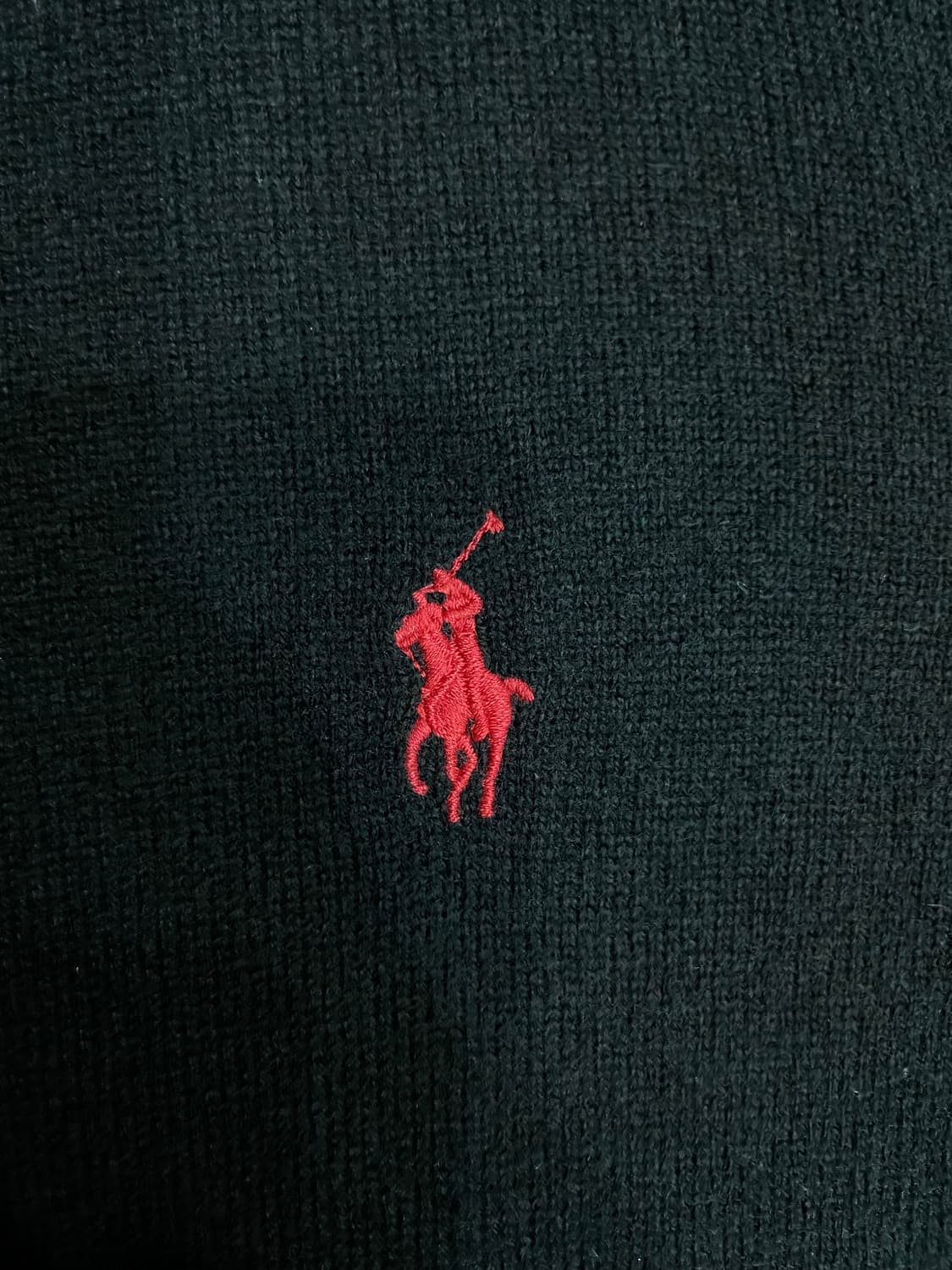 폴로 블랙 메리노울 니트 스웨터 상품이미지4