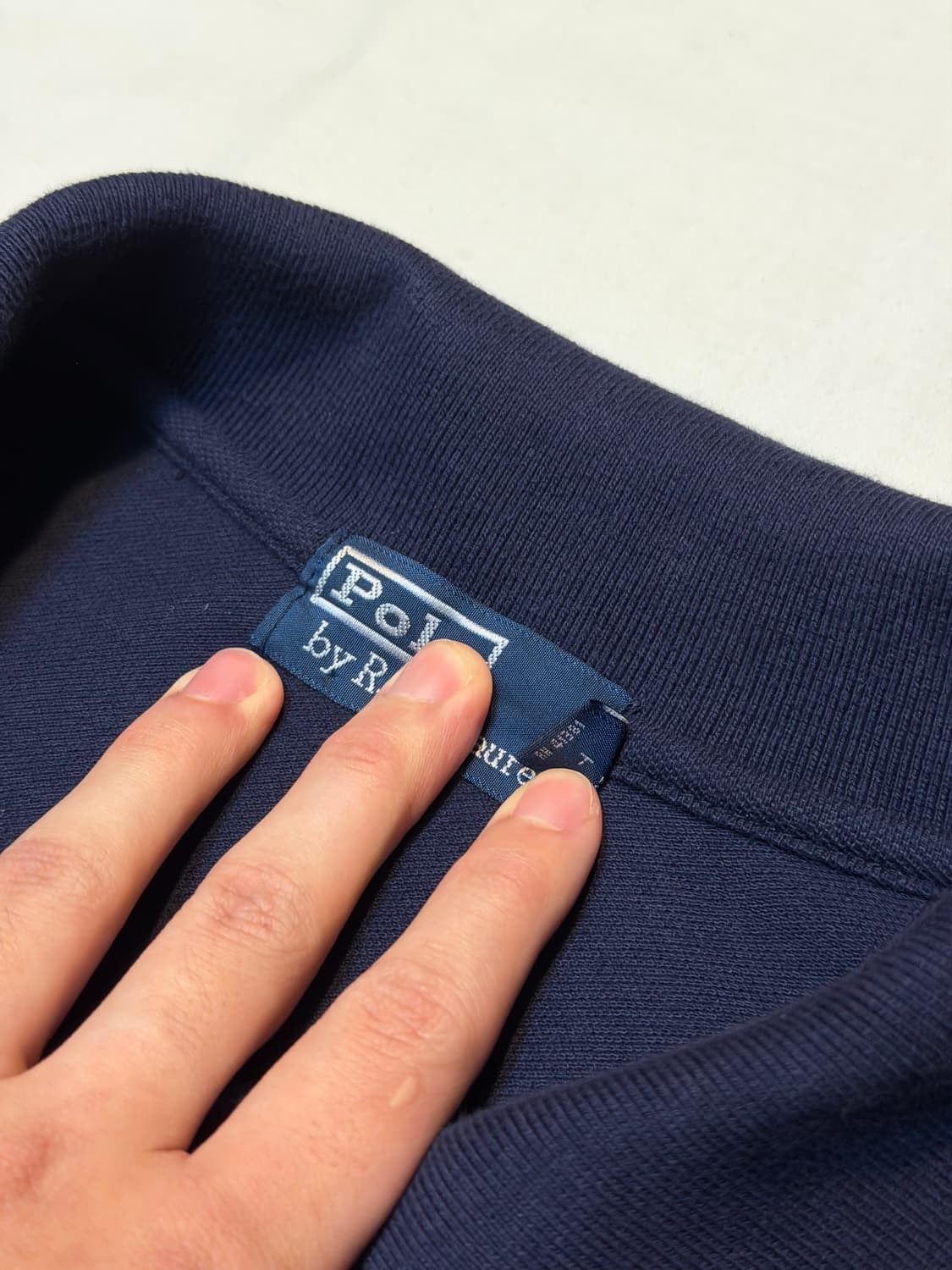 폴로 랄프로렌 빅포니 롱슬리브 카라티 네이비 상품이미지3