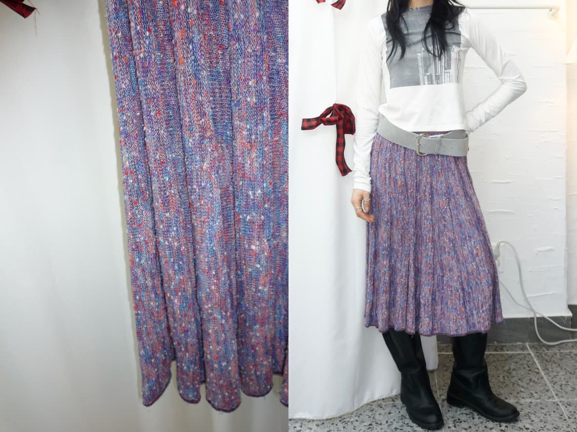 cozy lavender knit skirt 상품이미지1