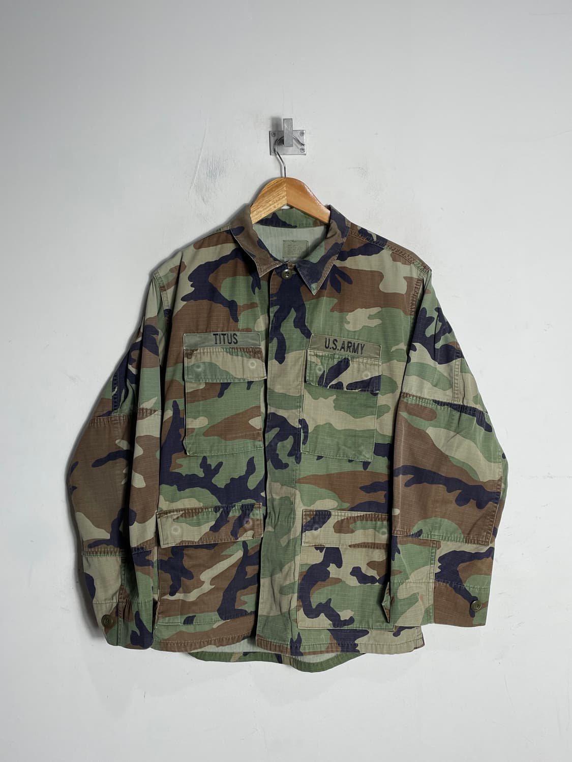 미군 오리지널 우드랜드 군복 자켓 S/S 상품이미지1