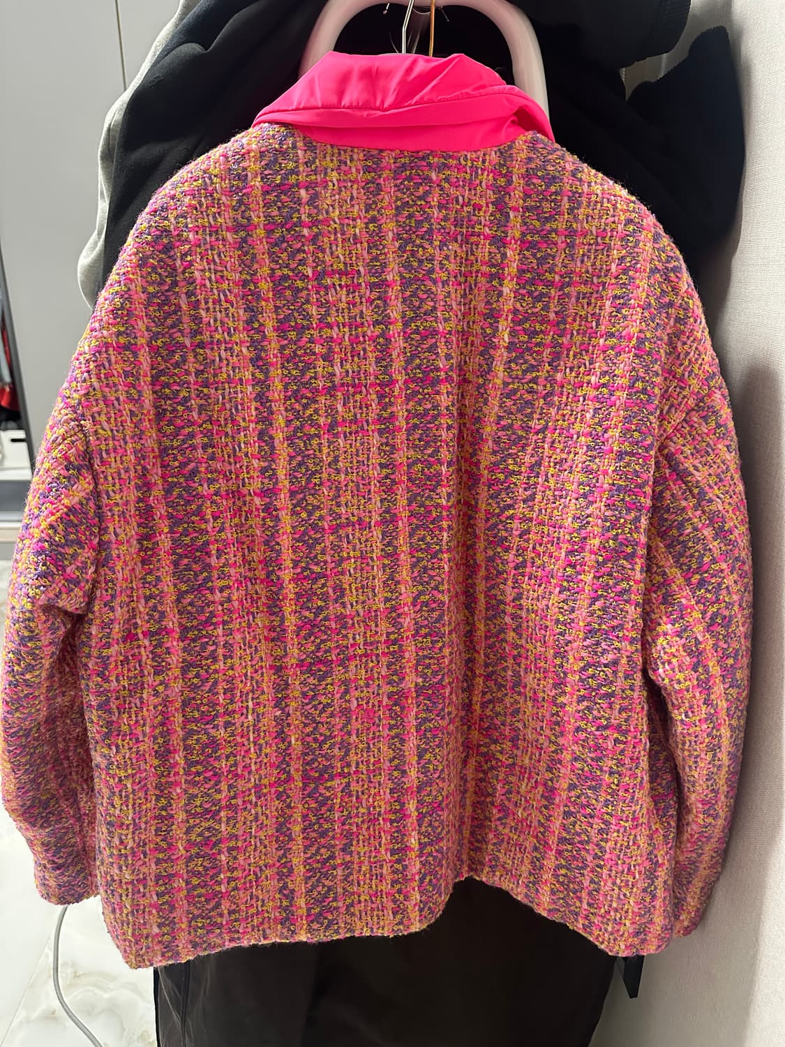 프라다 트위드 패딩 코트 38 (44-55) 상품이미지6