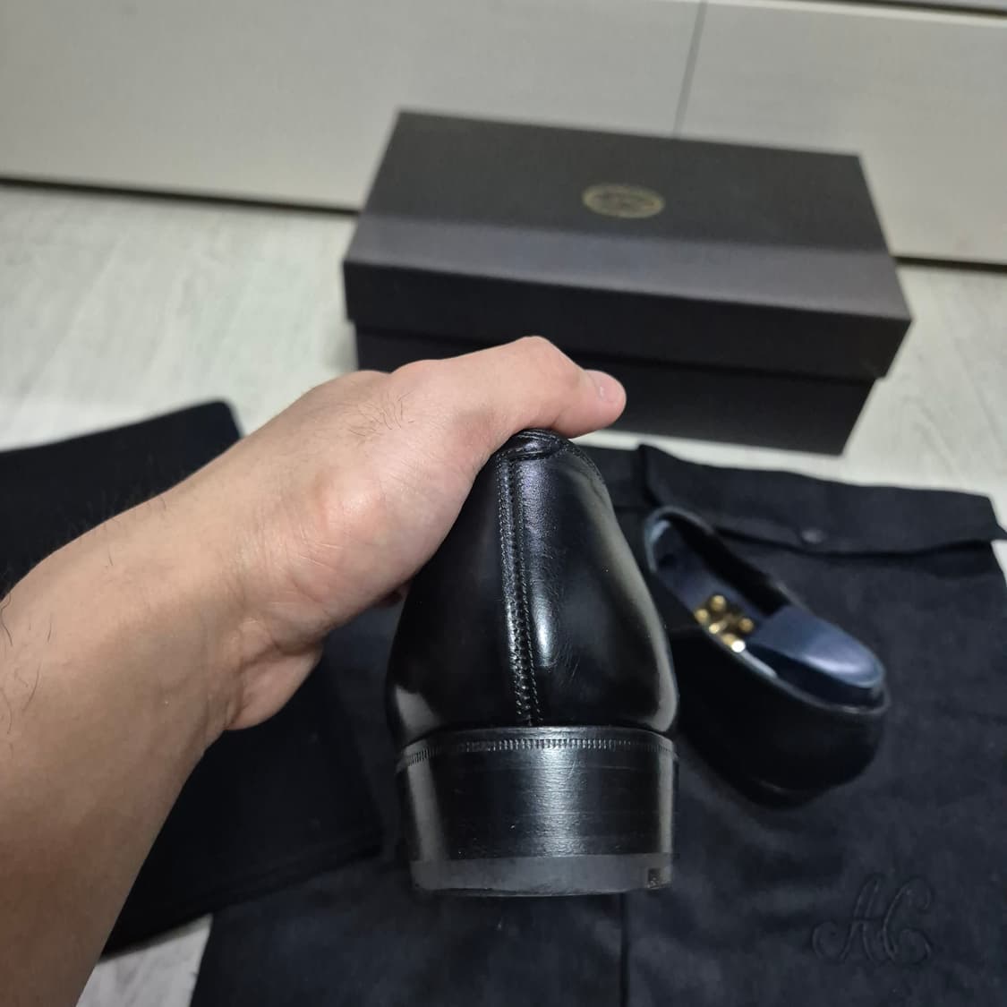 [6.5F]255-260앤써니클레버리 리치필드 레이지맨 로퍼 에드워드그린 상품이미지5