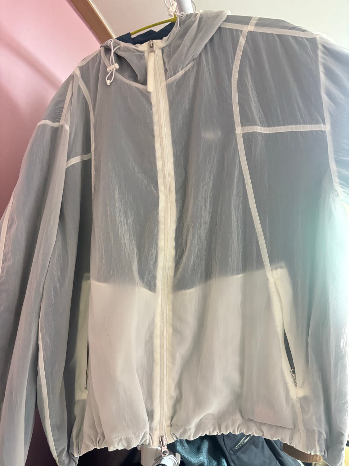 Lsize 코드그라피 투톤 바람막이 상품이미지3