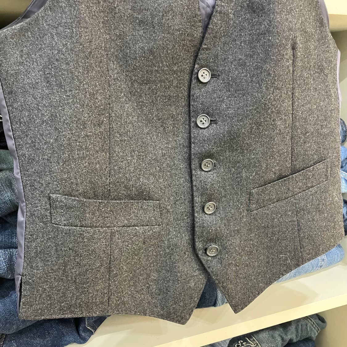YSL 입생로랑 그레이 정장 베스트 조끼 상품이미지4