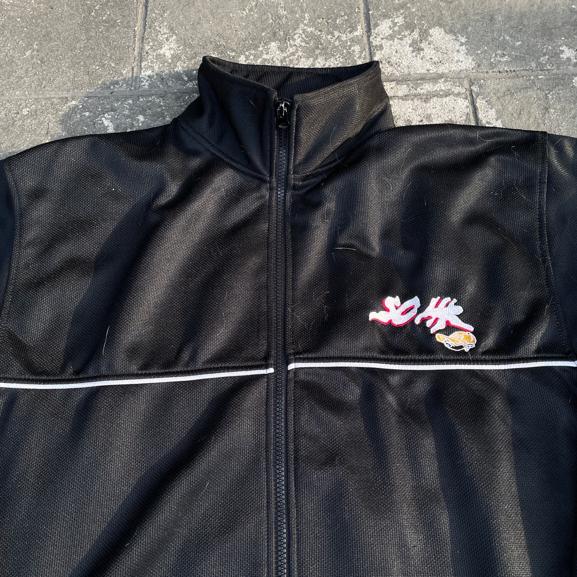 90s SOHK 심볼 빅로고 올드스쿨 힙합 져지 스트릿 트랙탑 자켓 M 상품이미지5