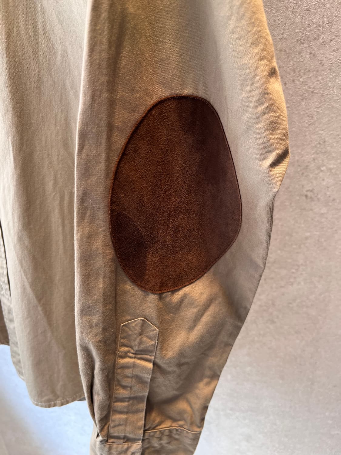 폴로 랄프 로렌 엘보우 패치 코튼 셔츠 브라운 XL 상품이미지3