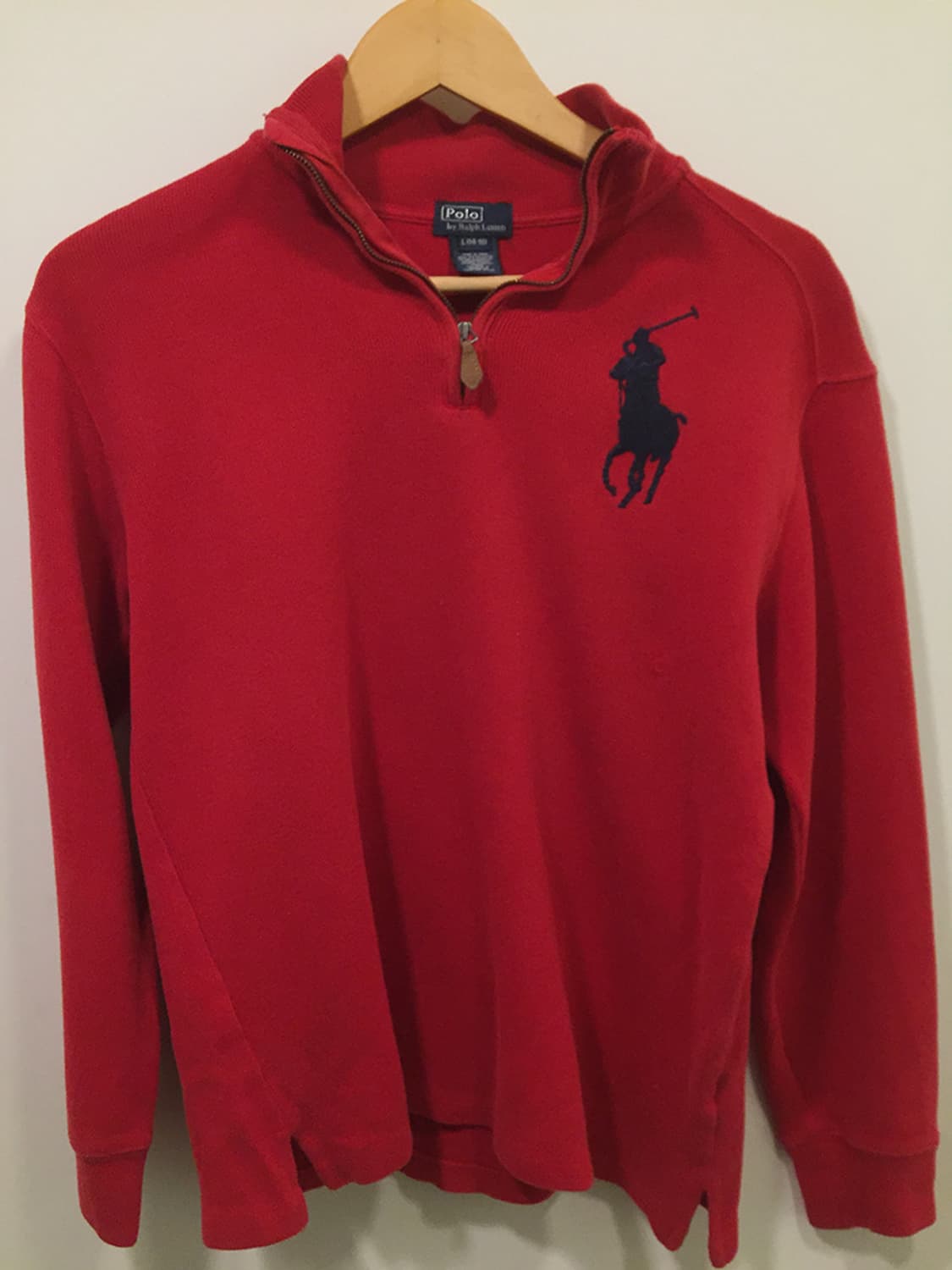 여성 폴로 빅포니 스웻 반집업 100 상품이미지3