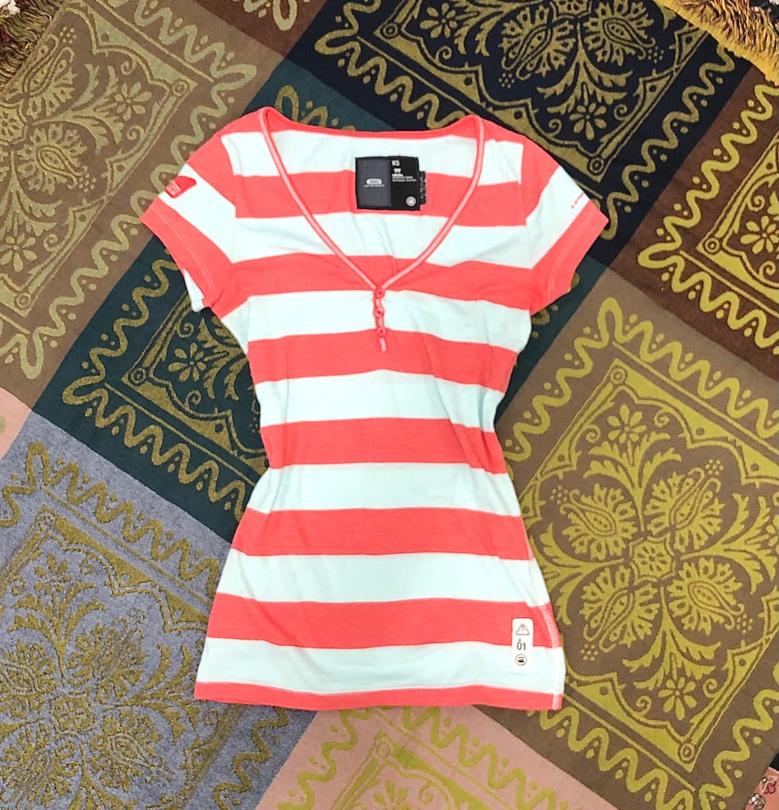 G-STAR striped henley top 상품이미지2