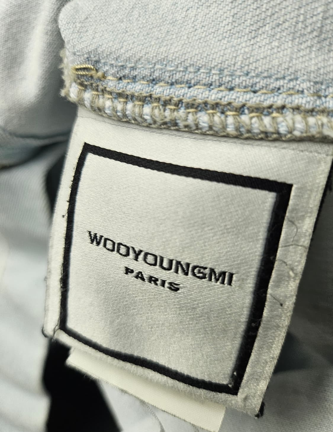 [정품] 우영미 데님 스퀘어 셔츠 자켓 L 상품이미지3