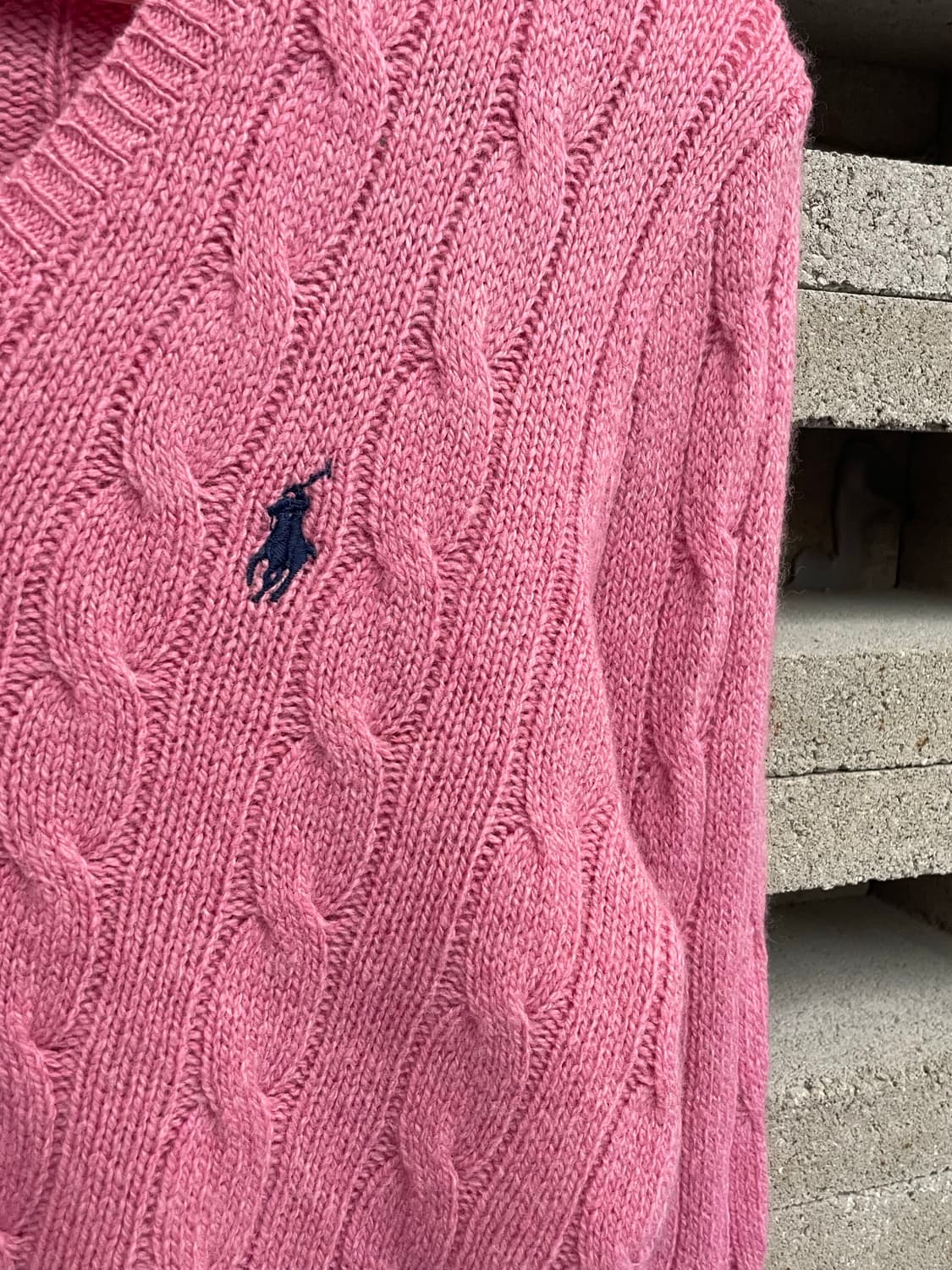 PRL 폴로 랄프로렌 캐시미어 꽈배기 니트 상품이미지5