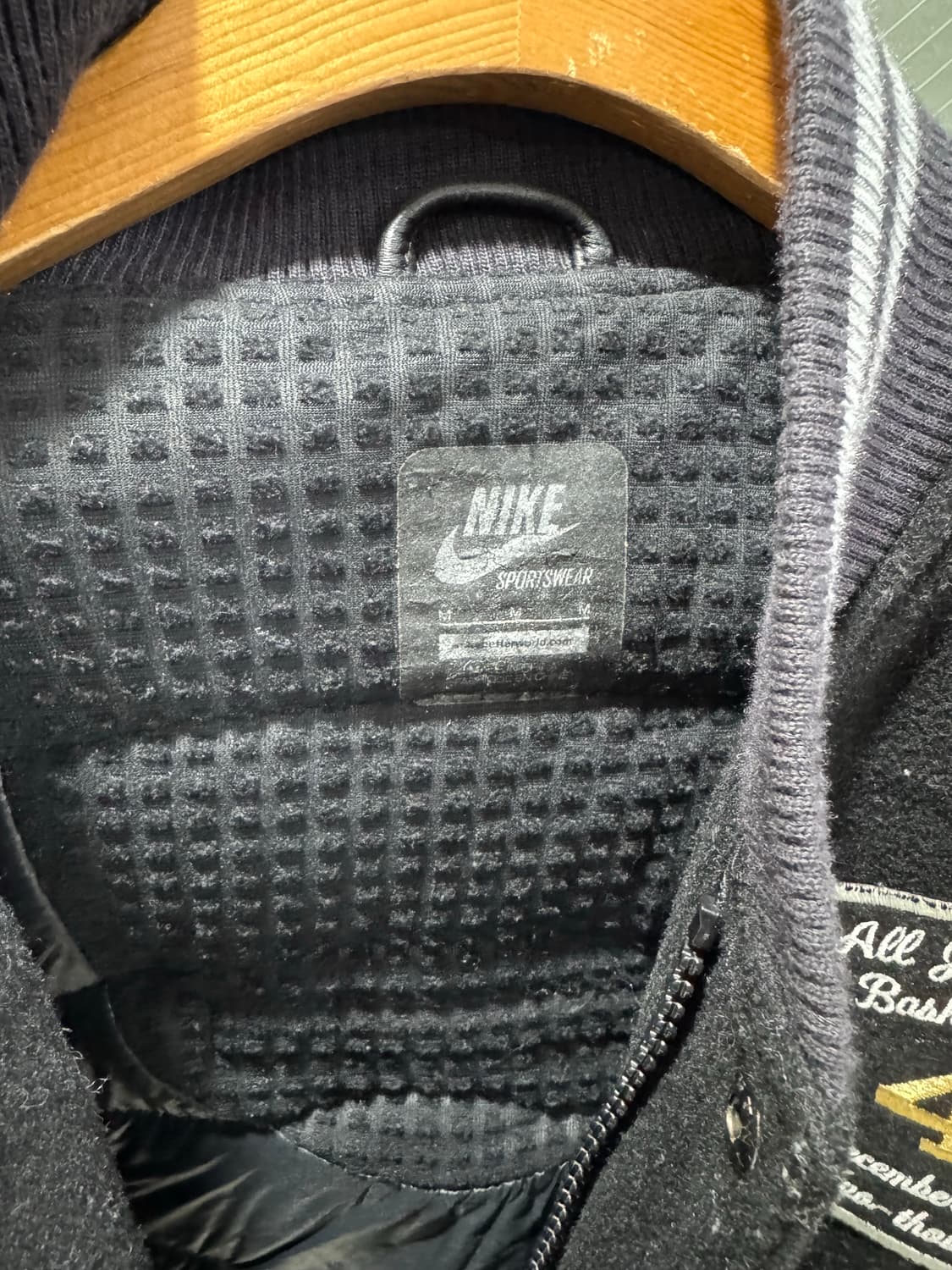 나이키 커스텀 바시티 레더 자켓 상품이미지4