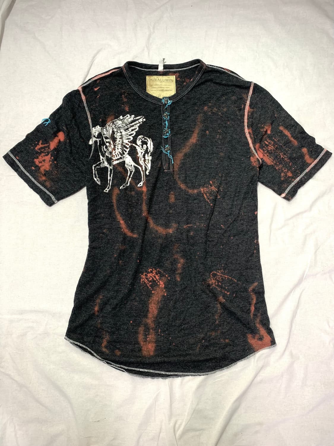 Skull detail tie-dye top  상품이미지3