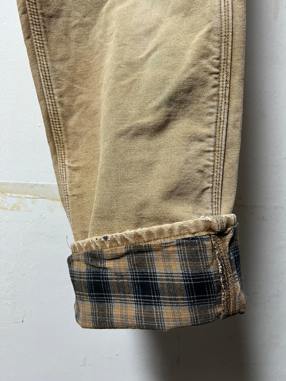 칼하트 체크 라이닝 카펜터 팬츠 상품이미지3