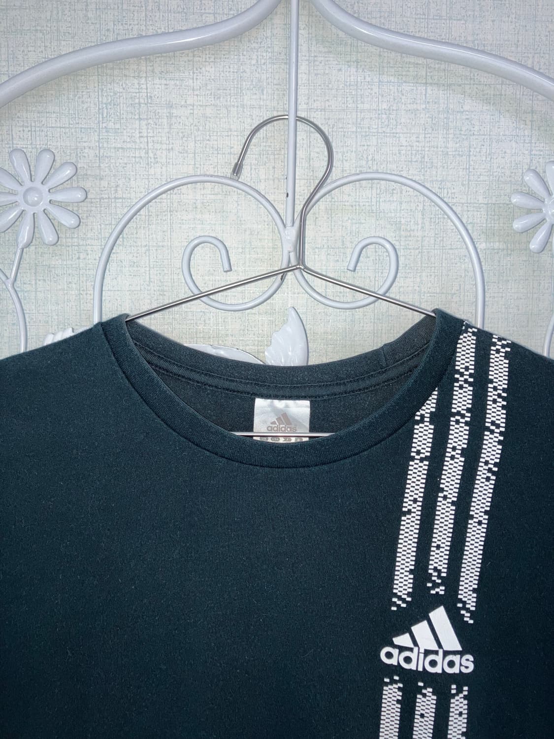 빈티지 블랙 아디다스 반팔 티셔츠 y2k 스트릿 갸루 펑키502   상품이미지3