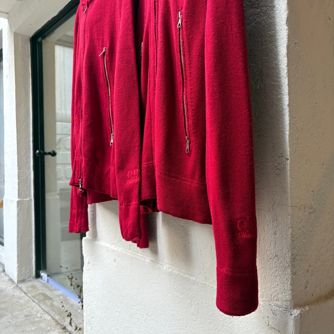 씨피컴퍼니 울 니트 고글 집업 자켓 상품이미지3