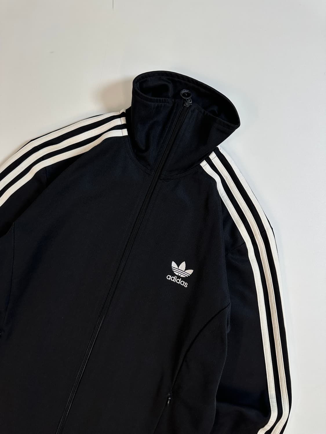 아디다스 adidas 하이넥 블랙 져지 트랙탑 L  상품이미지3
