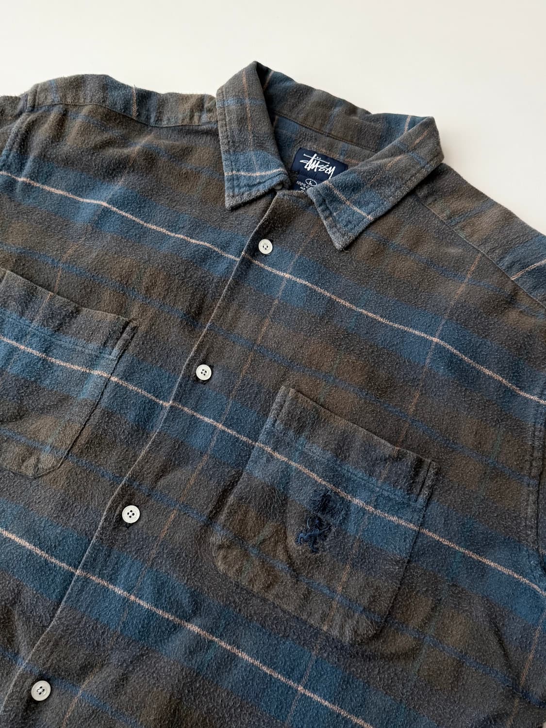 올드 스투시 체크 서츠 상품이미지1