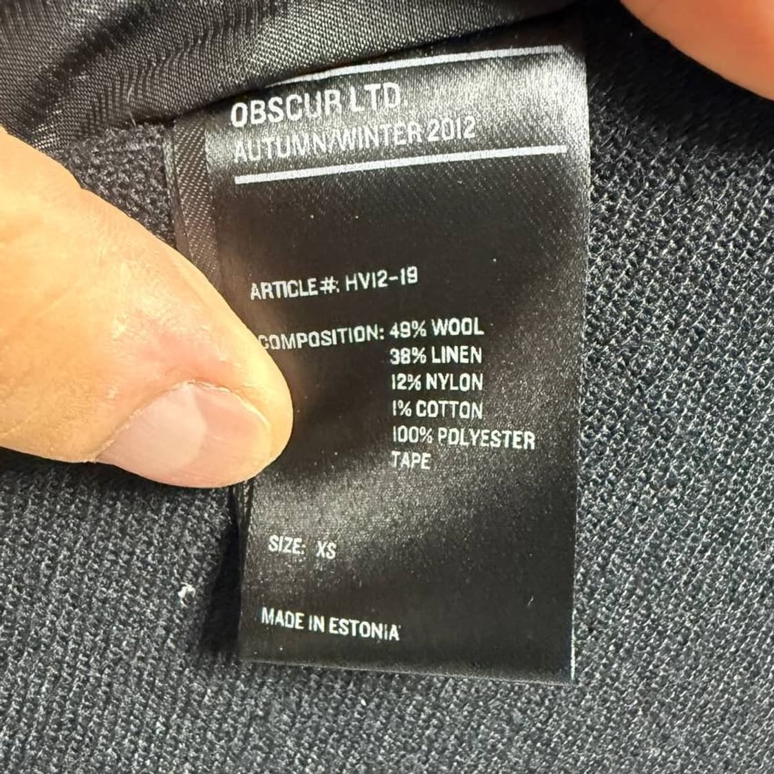 Obscur AW12 Long Coat (HV12-19) 상품이미지10