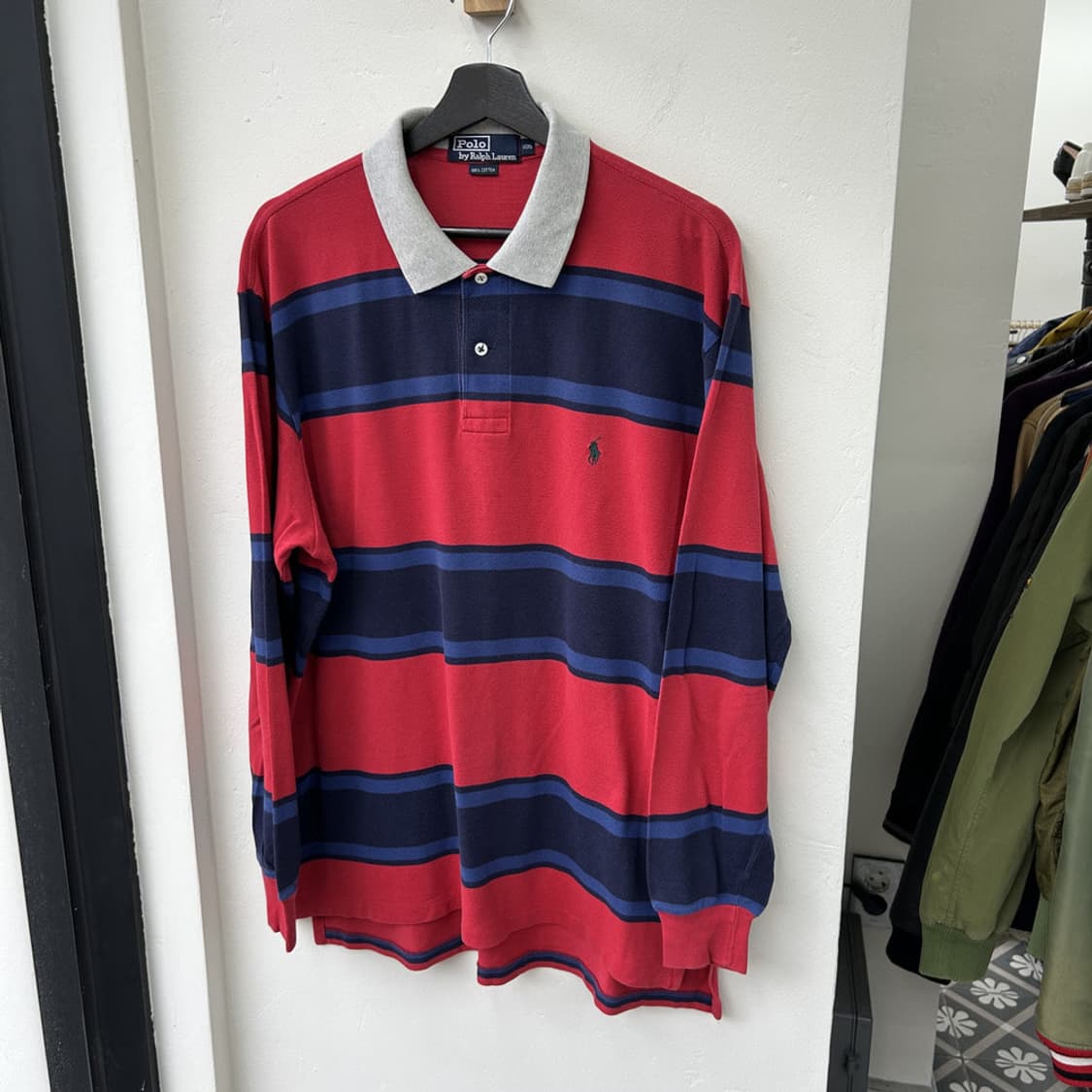 16357 - 폴로 랄프로렌 스트라이프 럭비티 상품이미지2