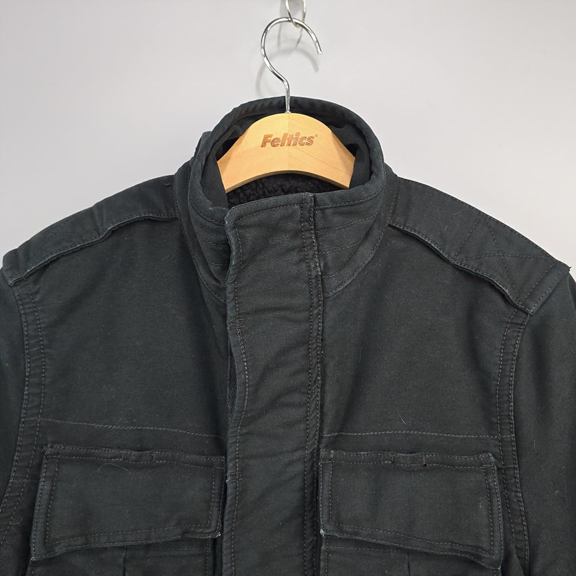 폴로진스(Polo Jeans) 성조기 패치 셰르파 자켓 M 상품이미지2