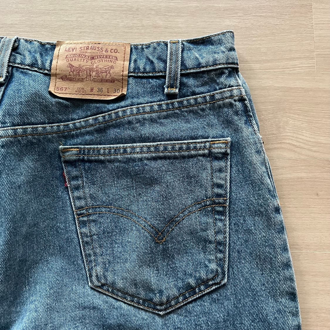 [36X30] 90s 빈티지 리바이스 567 상품이미지5