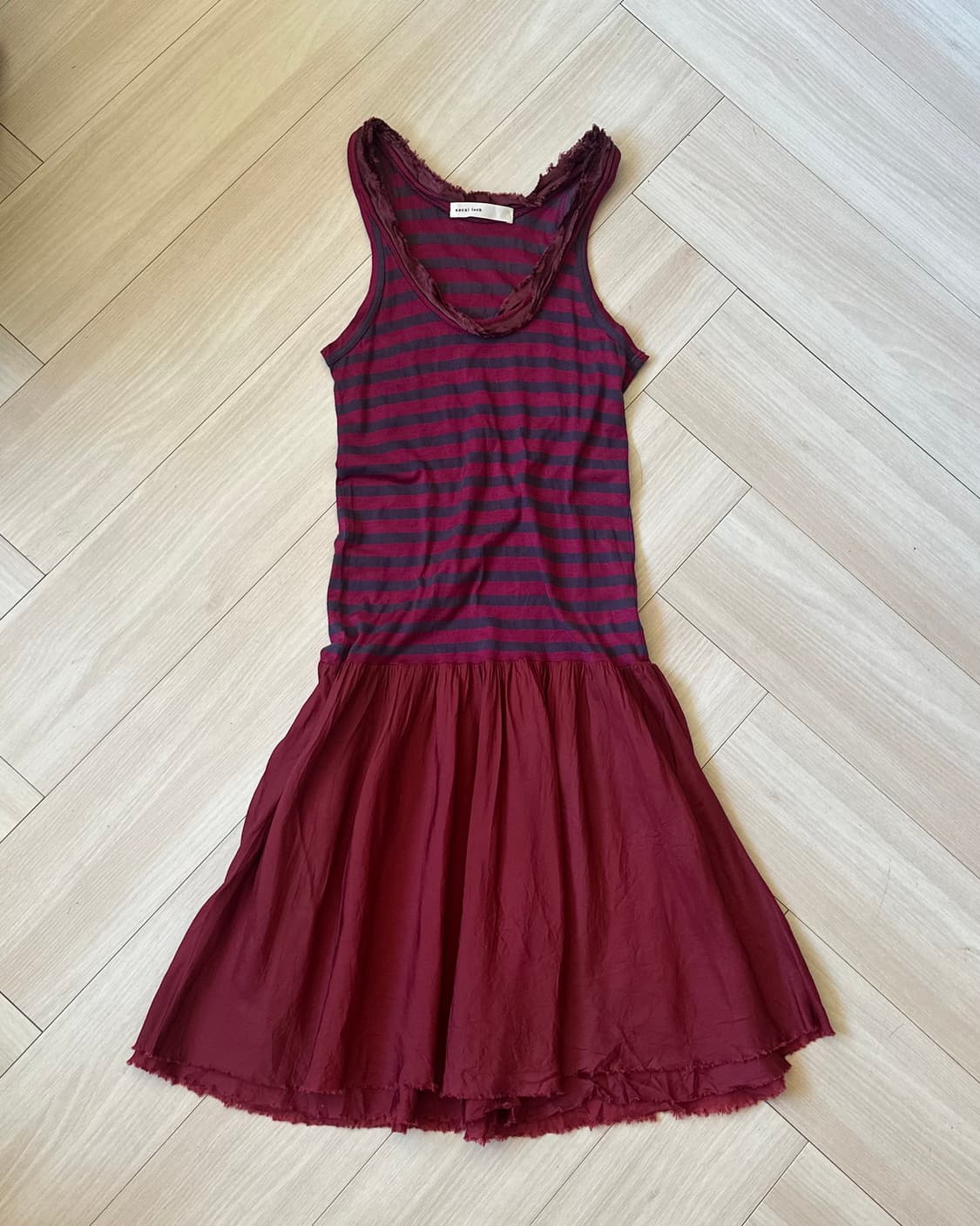 [sacai luck] stripe sleeveless dress 상품이미지1