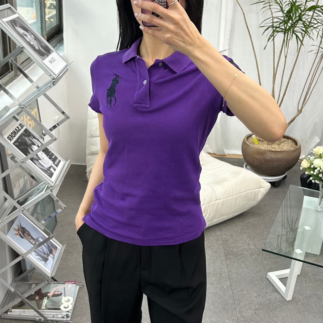 폴로 랄프로렌 여성 빅포니 반팔카라티 상품이미지3