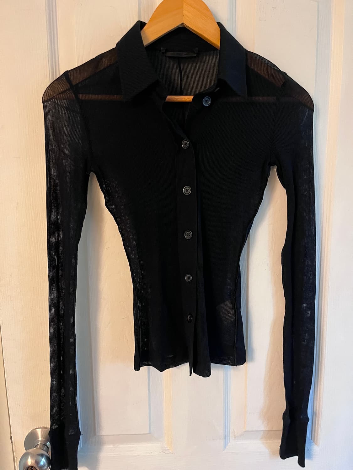 헬뮤트랭 시스루 가디건  0사이즈 상품이미지2