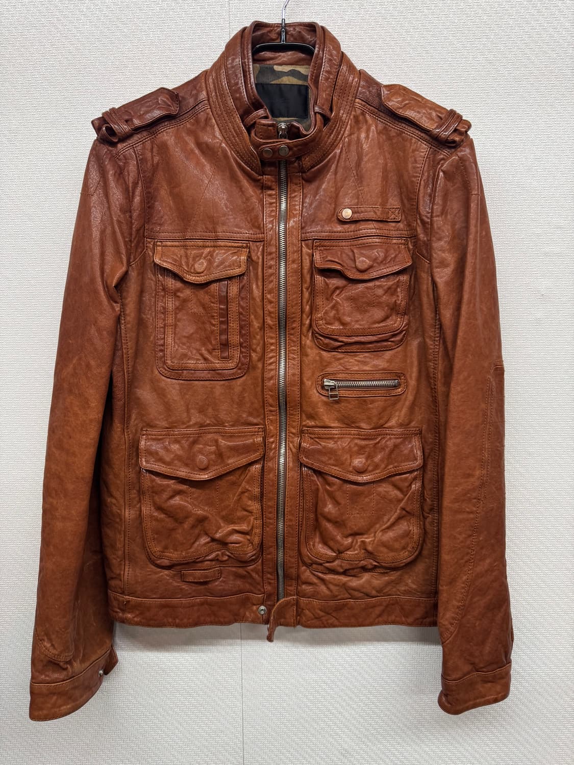 티아이포맨 멀티포켓 양가죽 자켓 M 상품이미지1