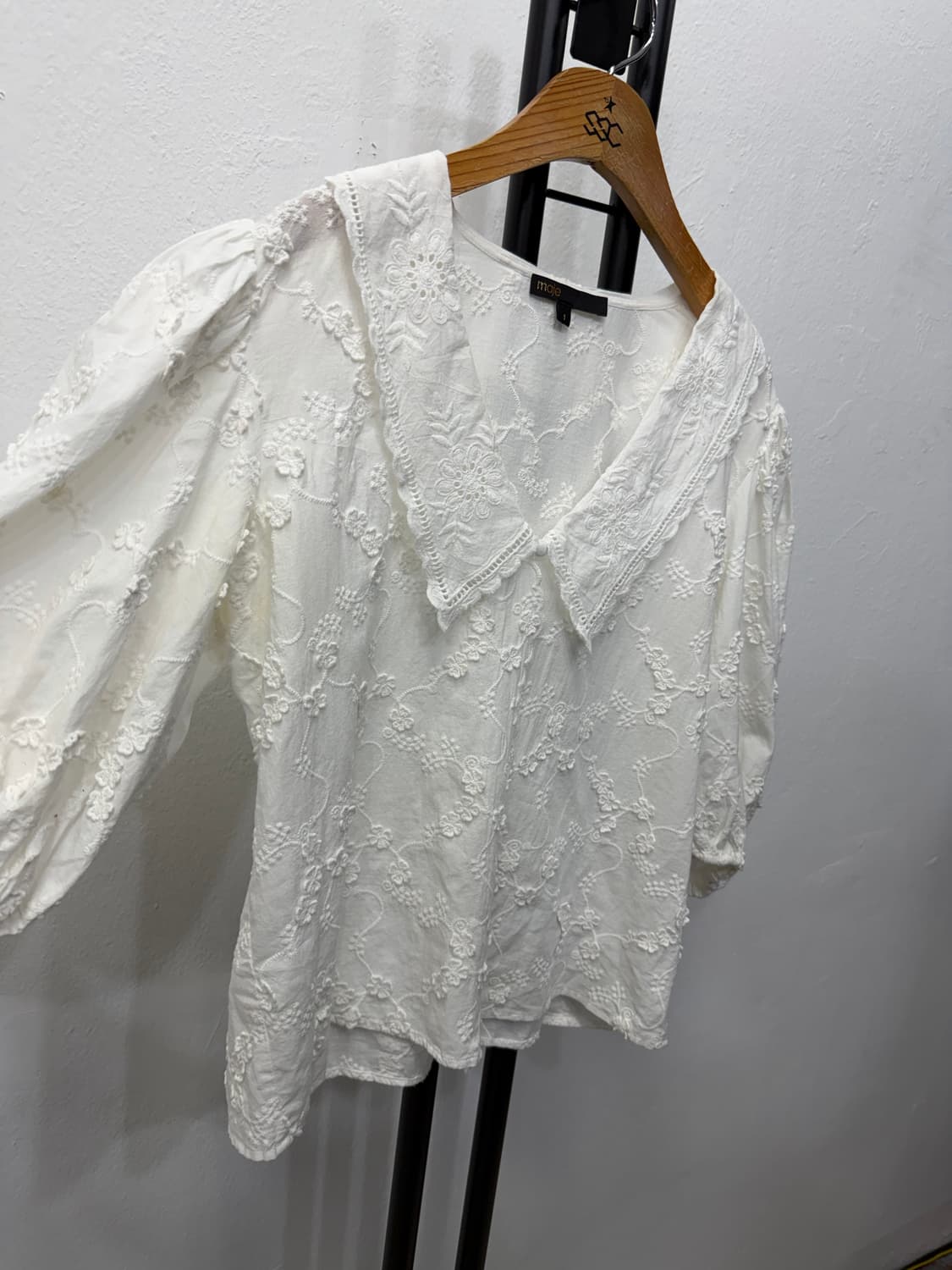정품) maje 마쥬 신형 화이트 레이스 블라우스 1 상품이미지2