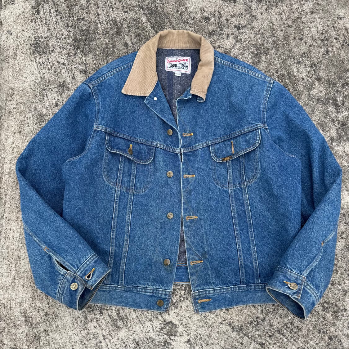 [XXL] 80s Lee 리 스톰라이더 블랭킷 데님 자켓 상품이미지1