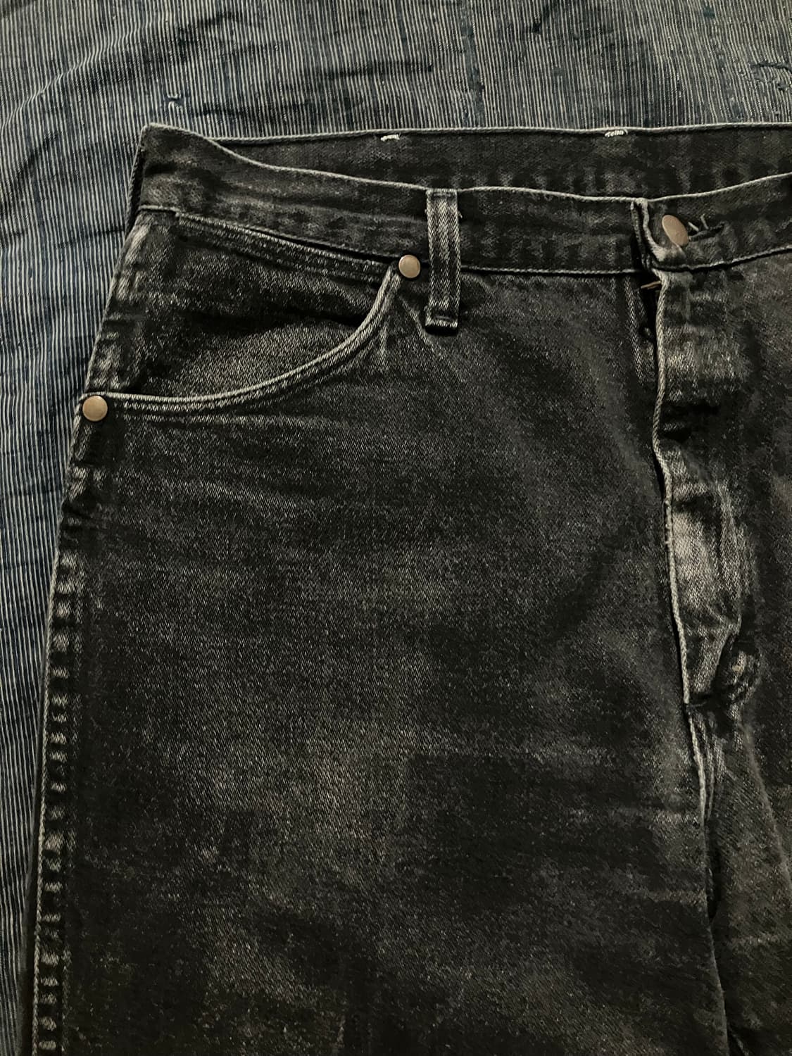 🇺🇸 90s USA 빈티지 랭글러 13MWZWK 블랙 데님 팬츠 상품이미지4