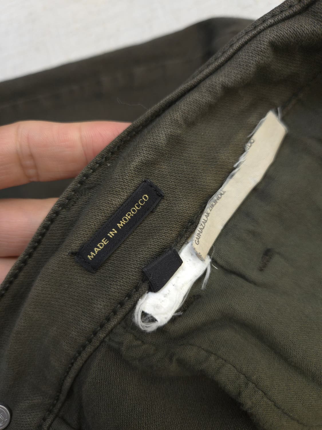 마시모두띠 카키색 남성 면바지 상품이미지6