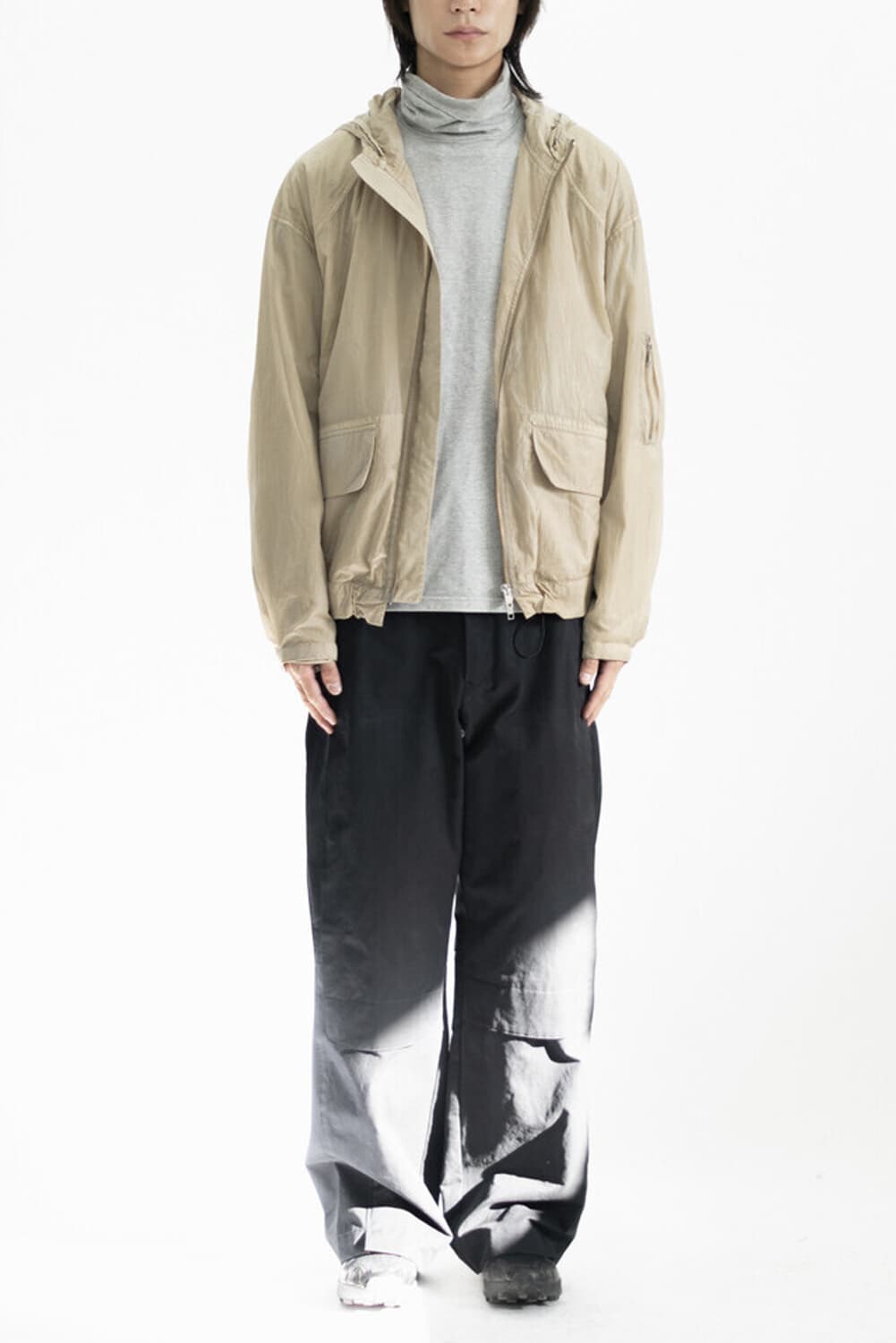 폴리테루 핸드 다이드 파카 베이지 3 상품이미지1