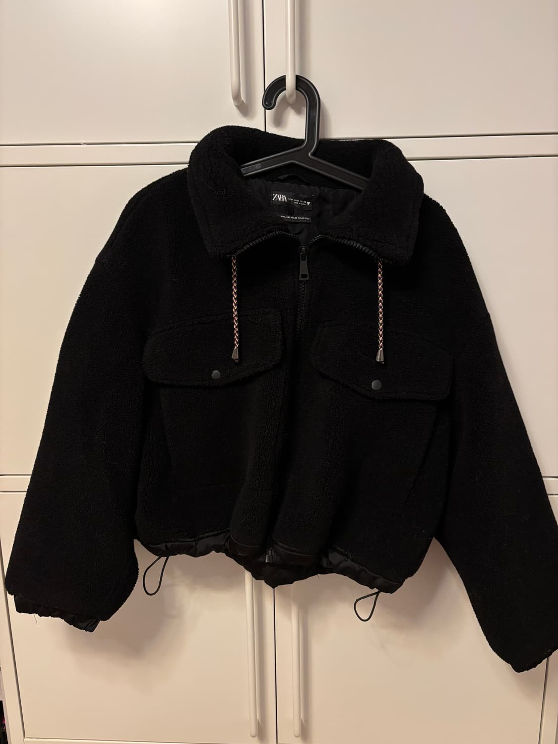 자라 뽀글이 크롭 퍼자켓 상품이미지3