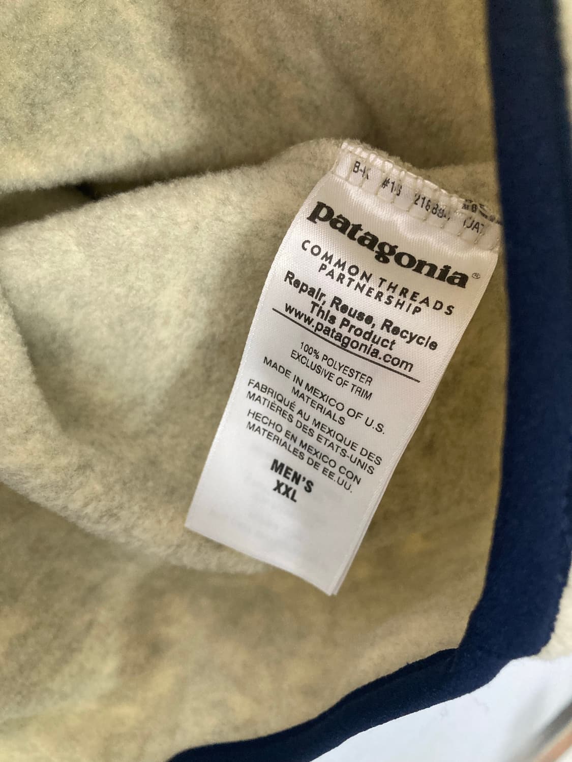 파타고니아 신칠라 풀오버 오트밀 헤더 (XXL) 새상품급 상품이미지4