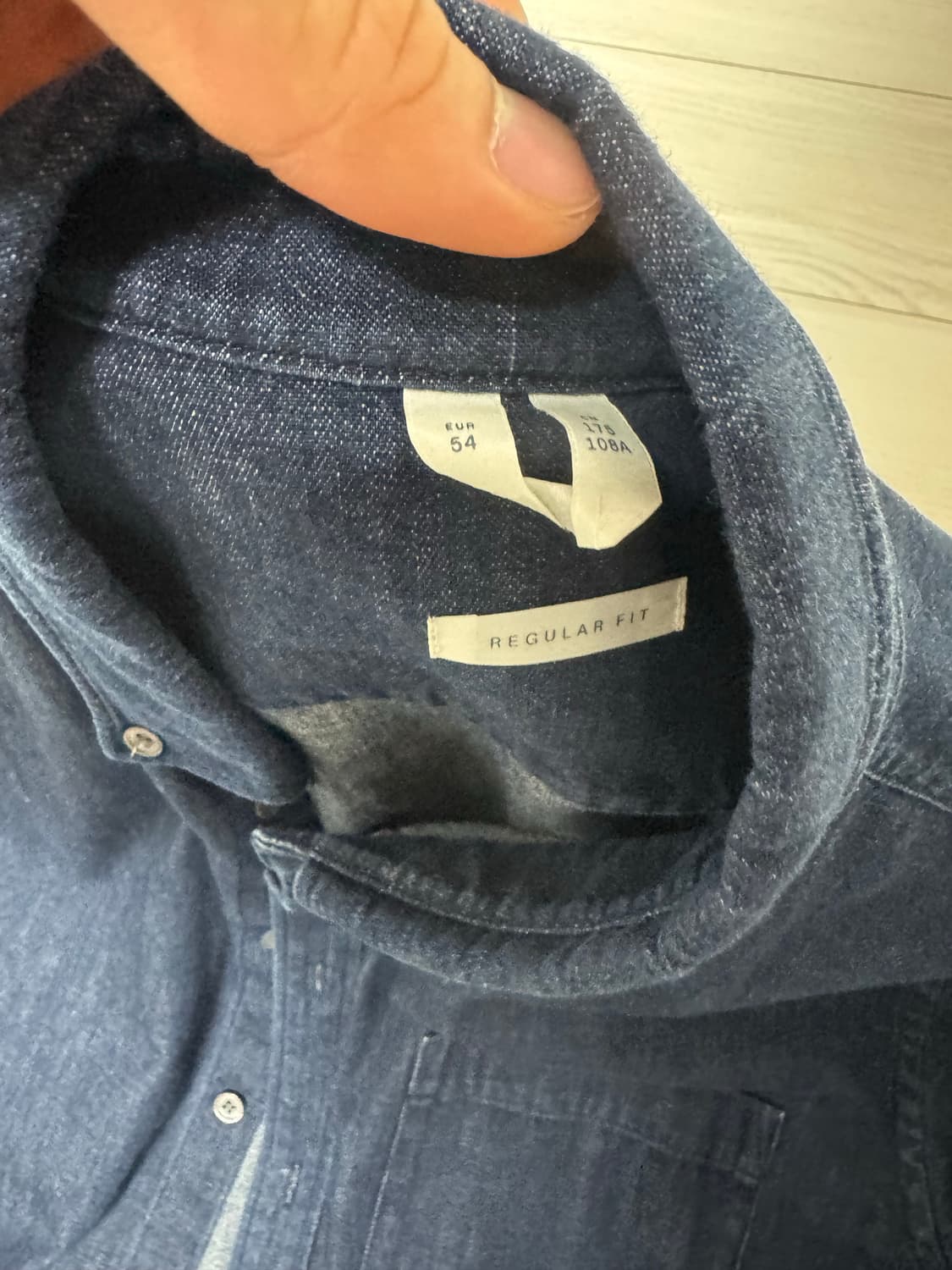 아르켓 데님셔츠 진청 54(105느낌) 상품이미지2