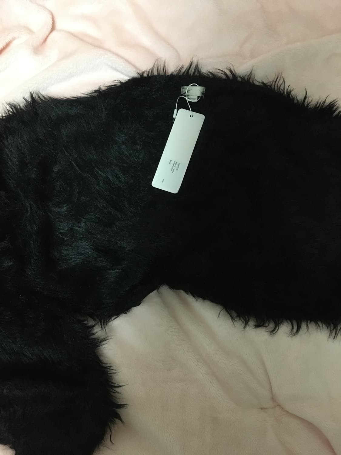 [새상품] bonnae 본네 퍼 니트 볼레로 상품이미지2