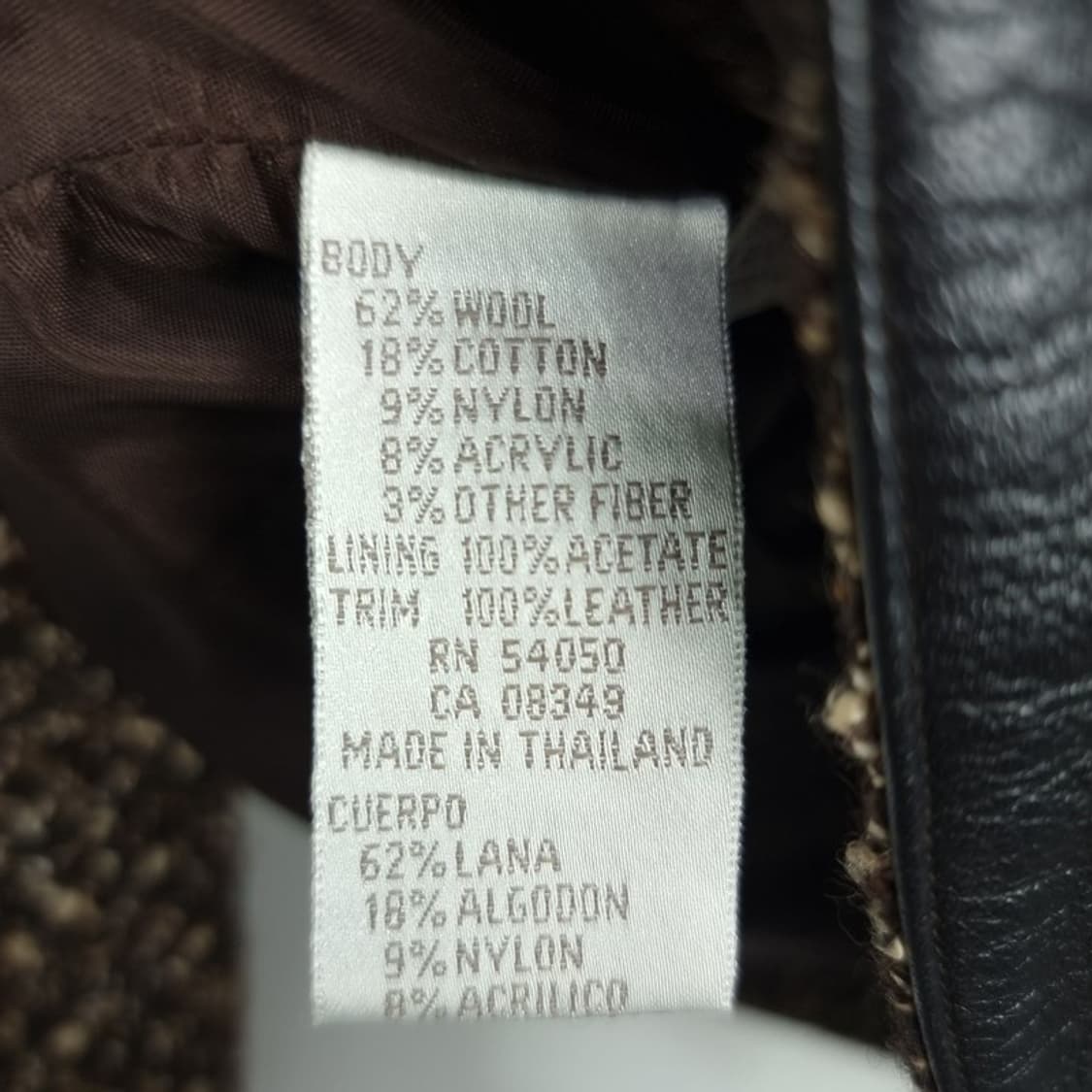 [존스뉴욕] 울 블랜디드 양가죽 트리밍 빈티지 울 집업 자켓 M20011 상품이미지9