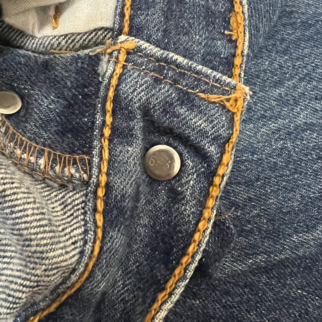 90s Made in USA 리바이스 501xx 데님 팬츠 청바지 30 상품이미지7