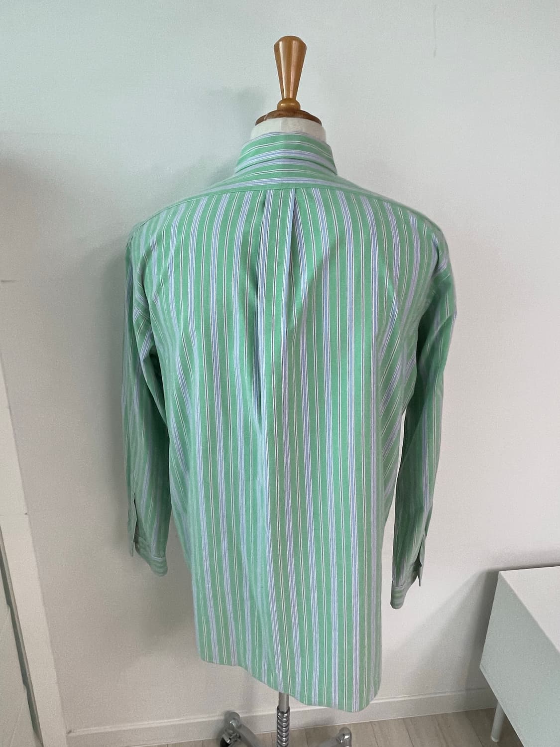 폴로 그린 스트라이프 옥스퍼드 셔츠 110 상품이미지5