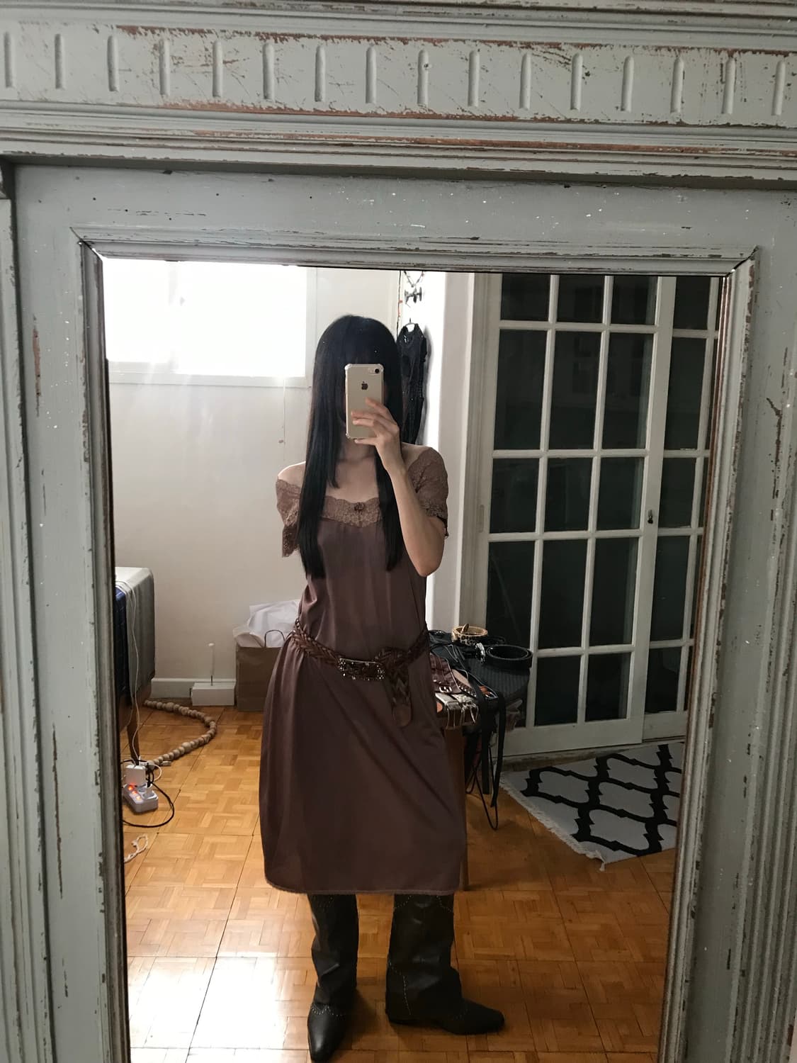 vintsge lace one-piece 상품이미지3