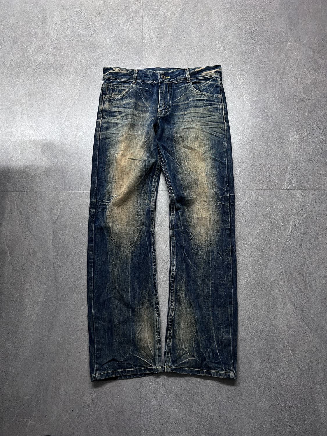 페더 3d 스티치 하드 워싱 데님 상품이미지5