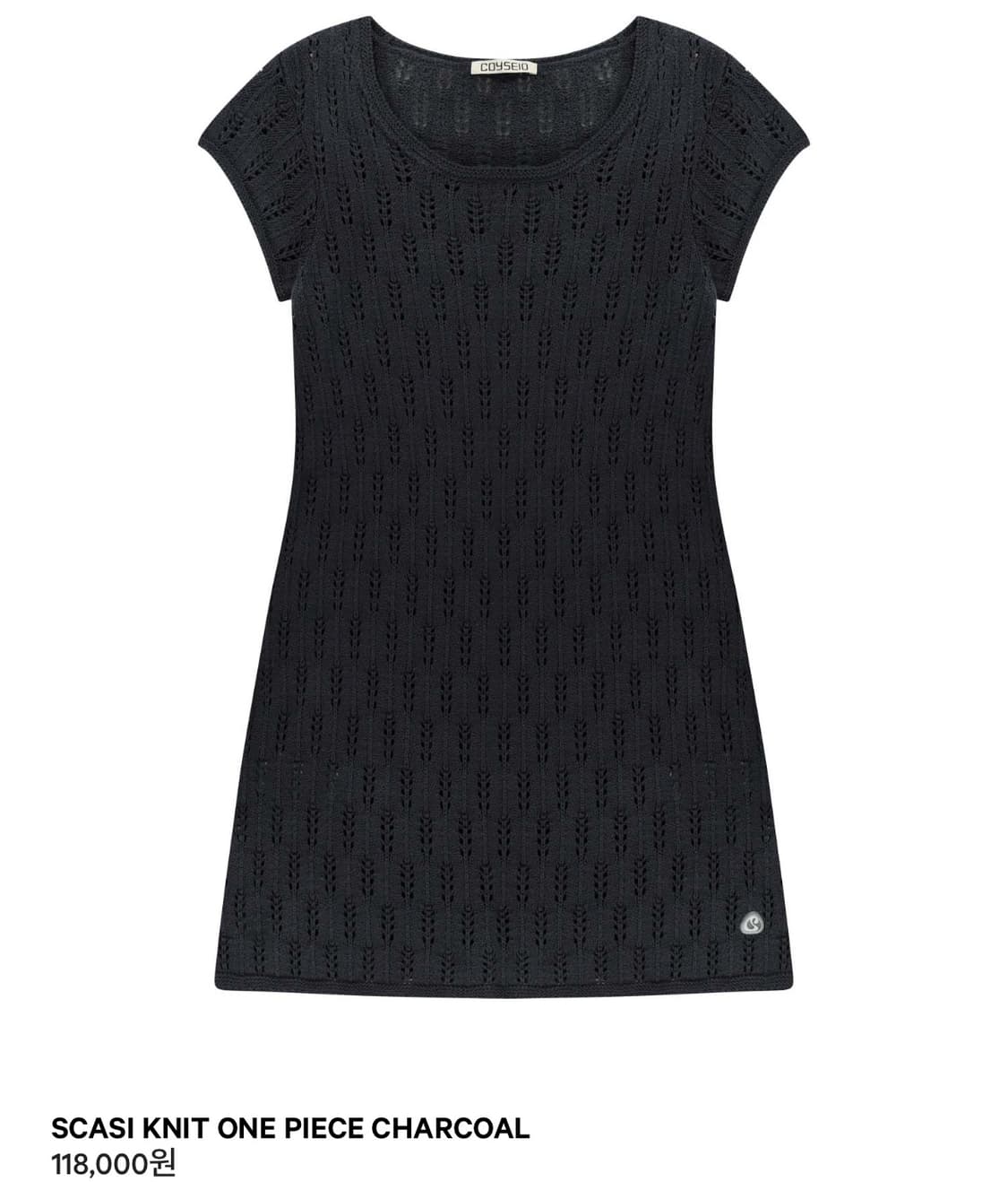 coyseio SCASI KNIT ONE PIECE CHARCOAL 상품이미지1