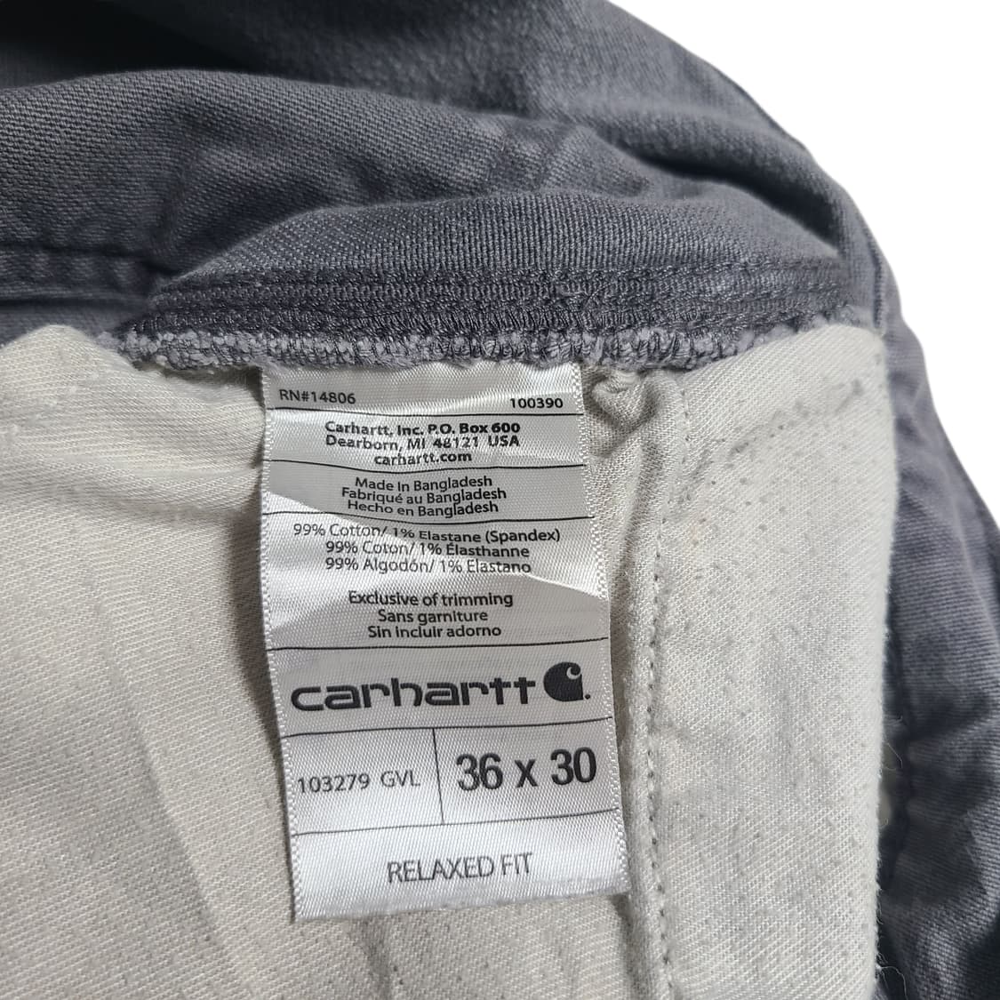 Carhartt Relaxed Fit 카펜터 팬츠 상품이미지5