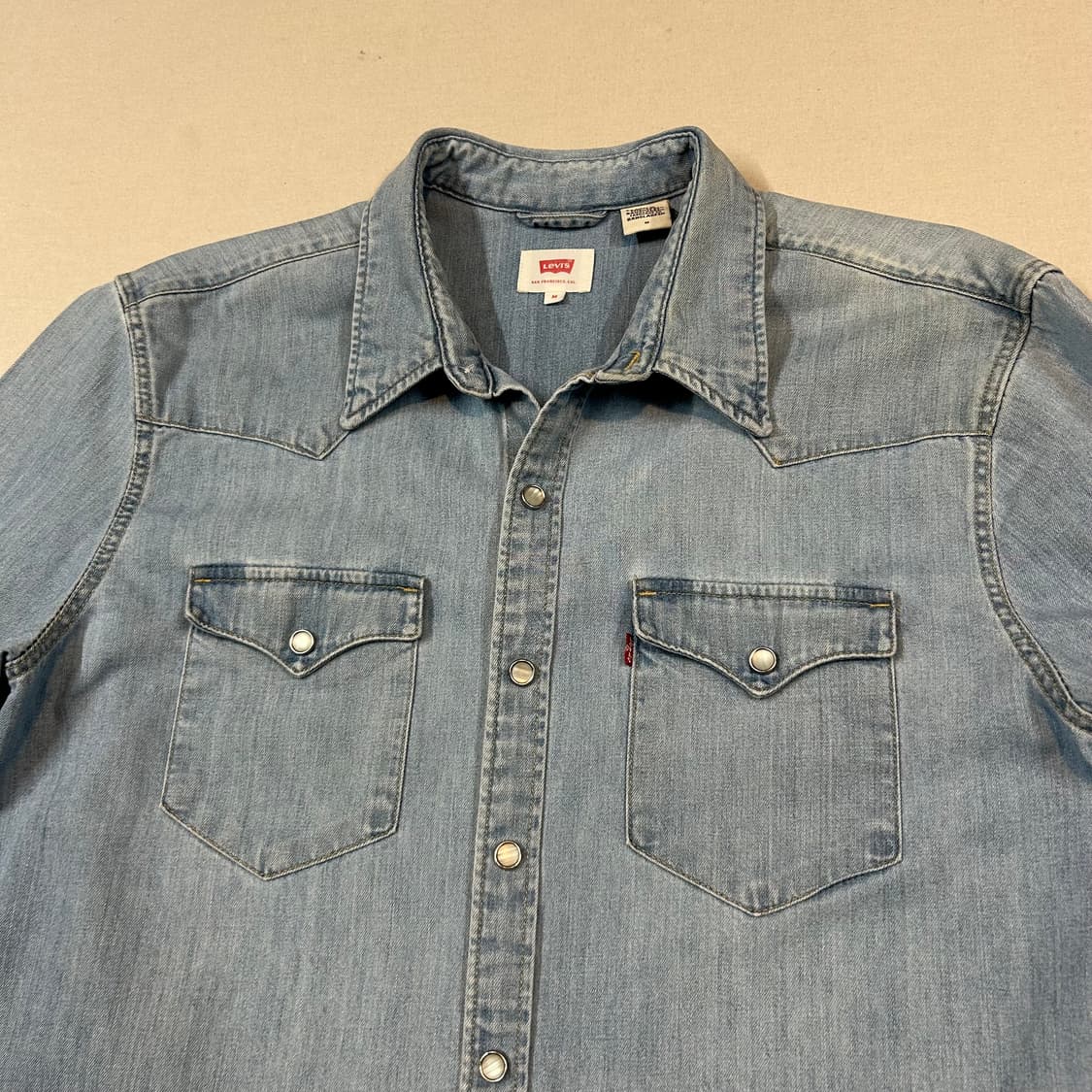 M) 리바이스 투포켓 웨스턴 데님 셔츠 상품이미지3