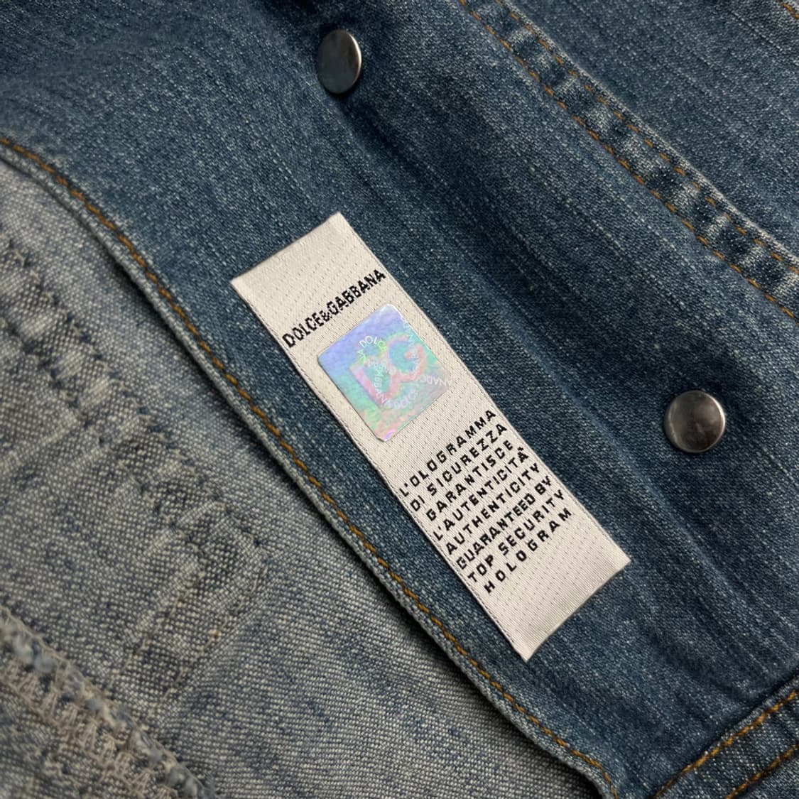 2000s 돌체앤가바나 빈티지 데님 밴디지 자켓 상품이미지6