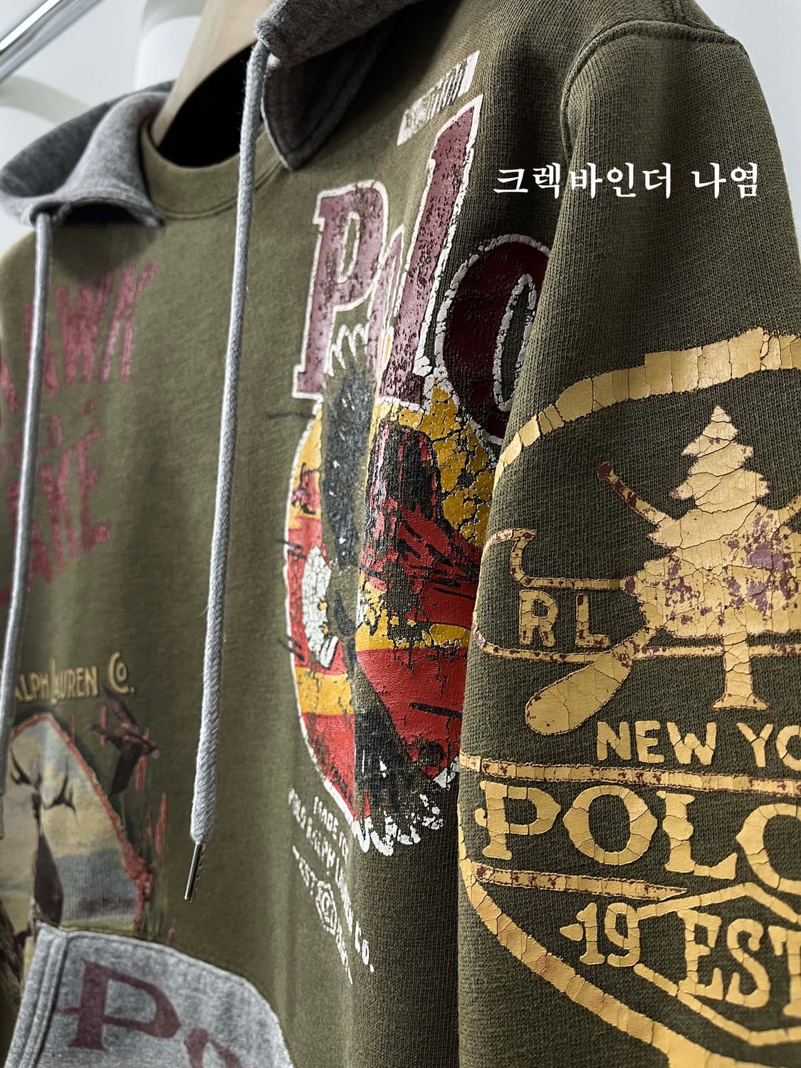 폴로 랄프로렌 스포츠맨 올오버 크렉바인더 에프터후디 스웻셔츠 상품이미지9
