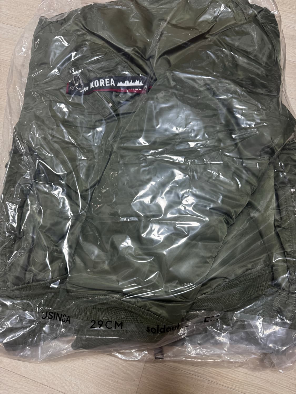 [L] 알파인더스트리 MA-1 사이드지퍼 세이지 그린 카키 봄버 상품이미지5