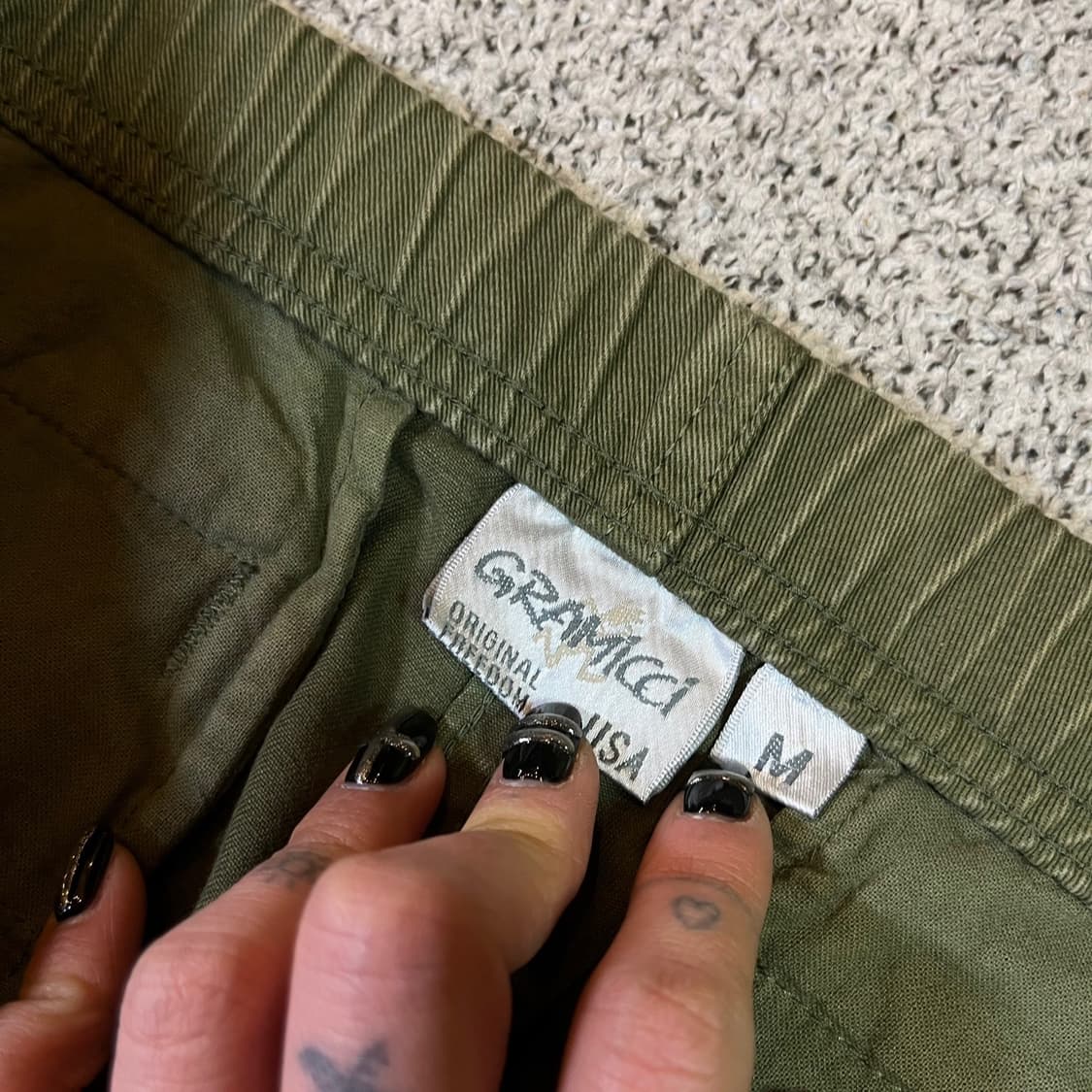 그라미치 벨티드 코튼팬츠 상품이미지5